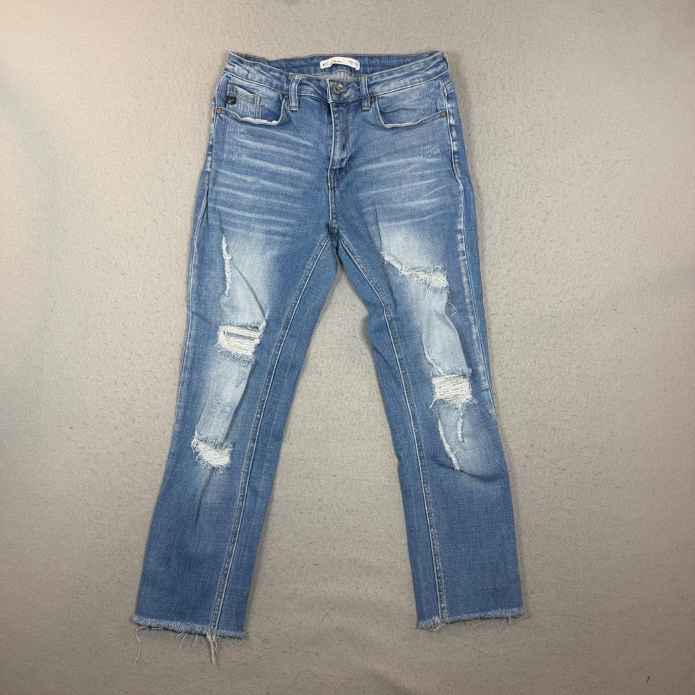 KanCan Jeans Women 27 Skinny Blue Distressed Maurices